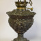 Lampa veche cu gaz / petrol - Decor Papagali - cca. 1900