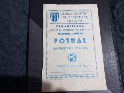 program U Craiova - Sportul Stud. foto
