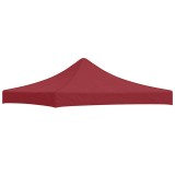 vidaXL Acoperiș pentru cort de petrecere, vișiniu, 3x3 m, 270 g/m&sup2;