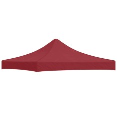 vidaXL Acoperiș pentru cort de petrecere, vișiniu, 3x3 m, 270 g/m&sup2;