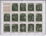 RAS AL KHAIMA 1970 PICTURA PASTE ( bloc dantelat format mare argintiu) MNH, Nestampilat