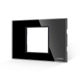 Cumpara ieftin Rama din sticla securizata Luxion 2/3M cu suport, standard italian, negru