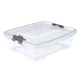 Cutie Depozitare Plastic, 1.5L, Capac Transparent, 22x18x7 cm, Oem