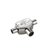 Splitter 2x coaxial tata la 1x coaxial mama 10-1000Mhz Goobay foto