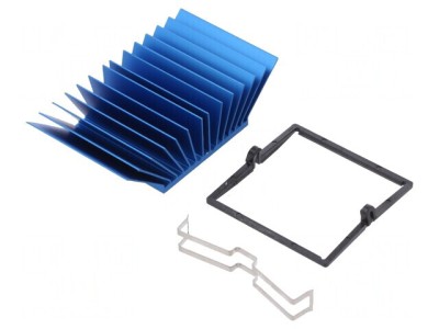 Radiator Extrudat BGA Albastru 40x40mm foto