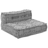 Cumpara ieftin Pouf Modul Gri Deschis 70x70x54 Din Țesătură