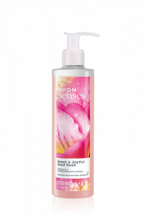 Sapun lichid Avon Senses Sweet Joyful - Frezie si rodie - 250 ml