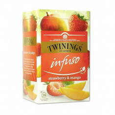 Twinings Infuzie Capsuni si Mango 20 plicuri x 2g foto