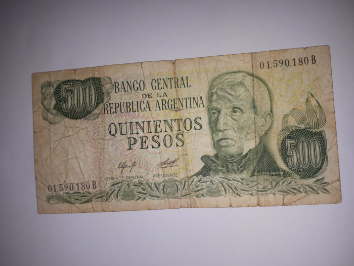 CY - 500 pesos 1977 Argentina
