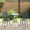 vidaXL Set Bistro de Grădină 3 pcs Verde Aluminiu 42002389