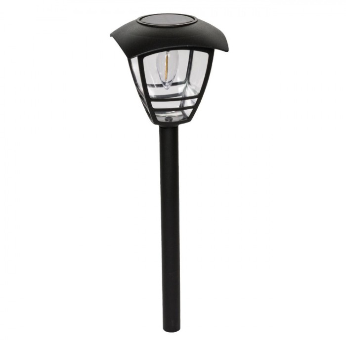 Lampi Solare, Stick Lantern, Bec 10 Lumeni, Negru, 44cm