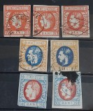 Romania 1869 - Lot Carol l cu Favoriti, Stampilat
