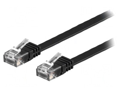Patch cord Ethernet U/UTP Cat6 Negru 5m foto