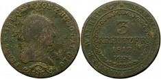 1812 S (Schmolinitz), 3 kreutzer - Francisc al II-lea - Imperiul Habsburgic!