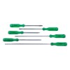Set 6 Surubelnite Verde/Negru Dreapta Cruce, Maner Ergonomic - Scule de Mana
