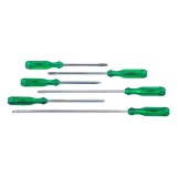 Cumpara ieftin Set 6 Surubelnite Verde/Negru Dreapta Cruce, Maner Ergonomic - Scule de Mana