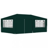 VidaXL Cort de petrecere profesional cu pereți verde 4 x 6 m 90 g/m&sup2;