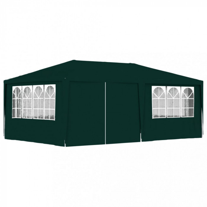 Gossi cort de petrecere profesional cu pereti verde 4 x 6 m 90 g/m2