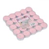 Set 25 Lum&acirc;nări Pastilă Roz cu Aromă de Trandafir, 3.5x1.5cm, Durată 4h, Lum&acirc;nări Decorative Romantice Parfumate