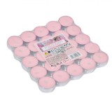 Set Lum&acirc;nări Pastilă, 25 bucăți, Aromă Trandafir, Culoare Roz, Dimensiuni 3.5x1.5 cm, Oem