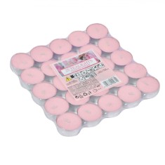 Set Lum&acirc;nări Pastilă, 25 bucăți, Aromă Trandafir, Culoare Roz, Dimensiuni 3.5x1.5 cm