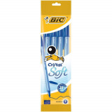 Bic Pix Cristal Soft Albastru 4 Bucati 32517465