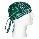 Bandana / Boneta Bumbac, cu strangere la spate, MFH 10164B, Verde Inchis, Marime universala