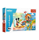 Puzzle Trefl Distractie pe plaja cu Mickey Mouse, 60 piese
