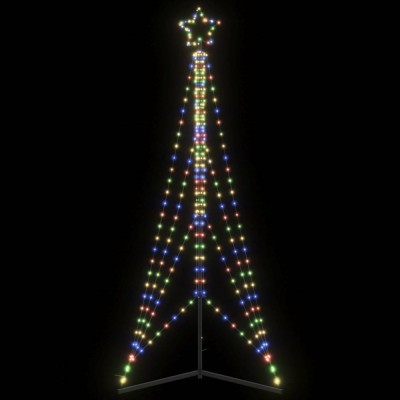 Pom de Crăciun LED 483 LED-uri colorate 240 cm foto