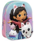 Rucsac Copii Cerda Gabby's Dollhouse 3D, 31 cm, Varsta 3-6 Ani, Poliester/EVA