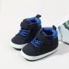 Ghetute negre cu insertii albastre (Marime Disponibila: 3-6 luni (Marimea 18, Superbaby