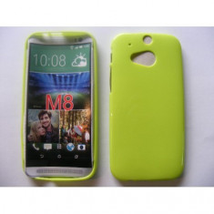 Husa Silicon Jelly HTC One 2 (M8) Verde Bulk