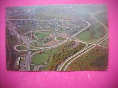 HOPCT 80284 AUTOSTRADA CLARKS SUMMIT INTERCHANGE -SUA-STAMPILOGRAFIE-CIRCULATA foto