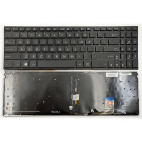 Tastatura laptop noua ASUS N580 N580V N580VD N580VN N580GD BLACK Backlit US
