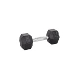 Gantera hexagonala cauciucata inSPORTline Hexsteel 2 kg pentru fitness