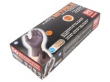 Mănuşi de protecţie nitril negre mărimea L, 50 buc.