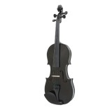Vioara clasica din lemn, 3/4, negru