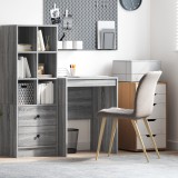 vidaXL Birou de scris Gri sonoma Placă aglomerată 60 x 50 x 76 cm Simplu