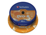 DVD-R VERBATIM, 16x, 4.7GB, 25buc