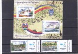 ROMANIA 2007 LP 1790 EMISIUNE COMUNA ROMANIA -SERBIA serie cu vinieta + bloc,MNH, Istorie, Nestampilat