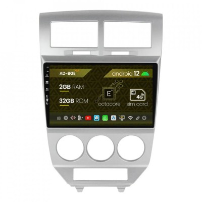 Navigatie Dodge Caliber (2006-2010), Android 12, E-Octacore 2GB RAM + 32GB ROM, 9 Inch - AD-BGE10002+AD-BGRKIT293 foto