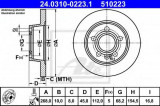 Disc frana VW SHARAN (7M8, 7M9, 7M6) (1995 - 2010) ATE 24.0310-0223.1