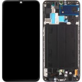 Display ecran cu Touchscreen si Rama pentru Samsung A70, A705, Incell, Negru, Compatibil