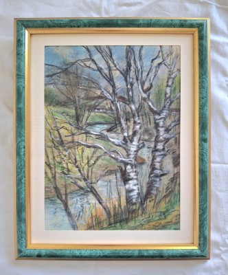 Margine de padure in pastel foto