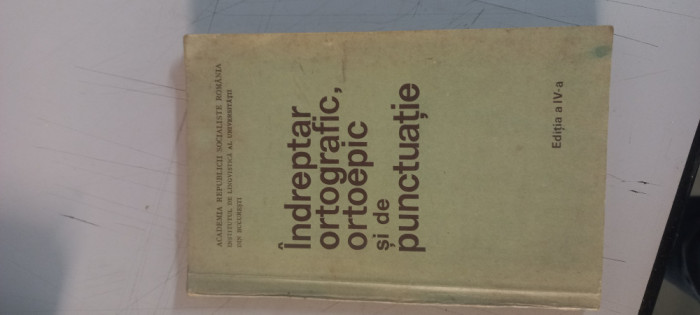 Indreptar ortografic, ortoepic si de punctuatie