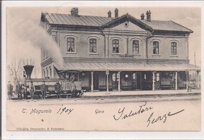 Carte postala circulata in anul 1904 Tr. Magurele foto