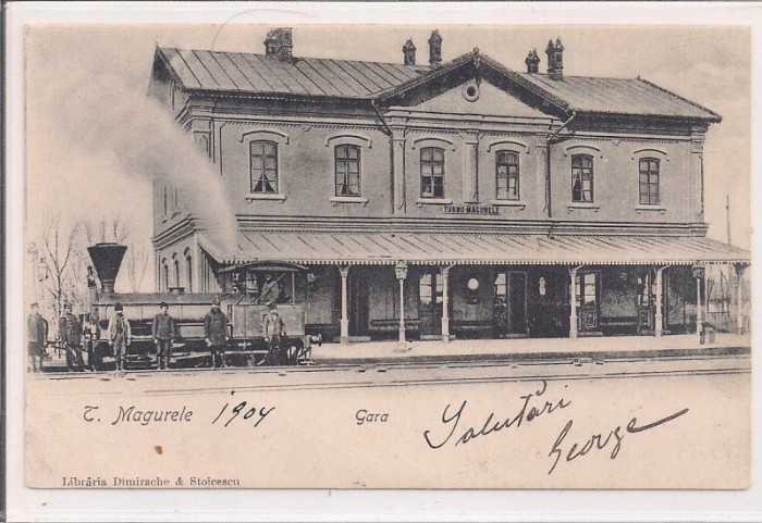 Carte postala circulata in anul 1904 Tr. Magurele