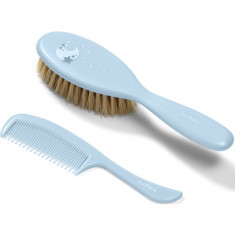 BabyOno Take Care Hairbrush and Comb III set Blue(pentru nou-nascuti si copii)
