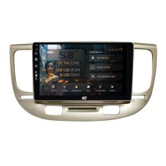 Navigatie Kia Rio (2005-2011) 8GB RAM Android Octacore Slot Sim 4G DSP GPS Wi-FI Carplay Android Auto USB Bluetooth Waze Touchscreen 9 Inch