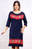 Rochie de ocazie traditionala Andrada Bleumarin CiucuriMarimea